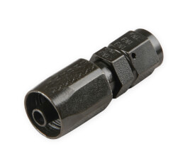 (image for) Power Steering Hose End -Straight -6 AN - Steel w/ Black Chromat