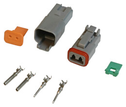 (image for) #8183 Connector, Deutsch, 2-Pin Connector Assembly