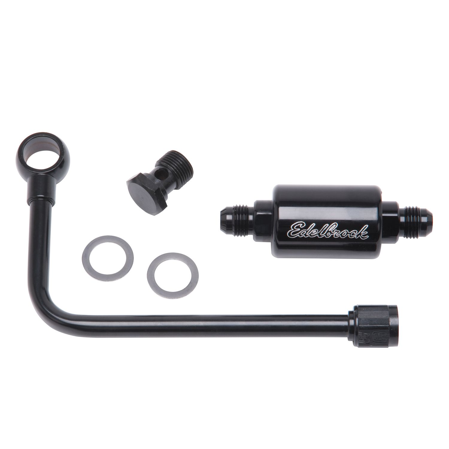 (image for) #EDL81343 Fuel Line Black Fuel Line With Black Anodized Alumi