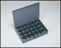 (image for)  24 COMPARTMENT METAL BOX WITH CATCH W18 x H 3 x D 12