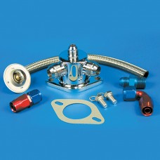 (image for) Thermostat Kit-Stainless Steel SB & BB Chevy -10 An Fittings