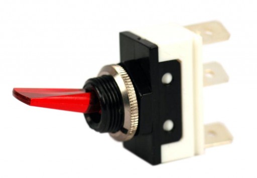 (image for) #11-115 RED SINGLE POLE / 12V OFF-ON / 20AMP - Click Image to Close