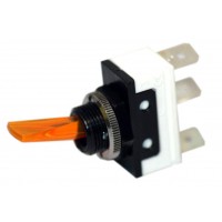 (image for) #11-117 AMBER SINGLE POLE / 12V OFF-ON / 20AMP - Click Image to Close