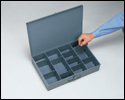 (image for)  ADJUSTABLE COMPARTMENT METAL BOX WITH NINE STRAIGHT DIVIDERS