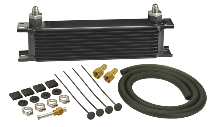 (image for) #DP13401 10-ROW STACKED PLATE TRANS COOLER KIT, -6AN - Click Image to Close