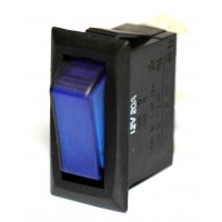 (image for) #14-308 LIGHTED/SINGLE POLE-12V-OFF-ON-20AMP BLUE - Click Image to Close