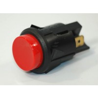 (image for) #15-130 PUSH BUTTON/12V-OFF-MOM-16AMP/ROUND RED BUTTON