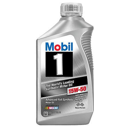 (image for) MOBILE 1 Synthetic Engine Oil 15W-50 1QT