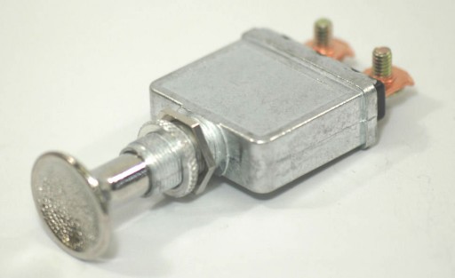 (image for) #16-140 CHROME PULL ON SWITCH / 75 AMP/12V / SCREW TERMINALS - Click Image to Close