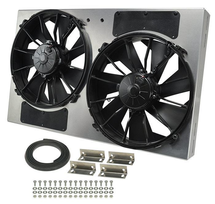 (image for) #DP16836 Dual RAD Fan/Aluminum Shroud Assembly - Click Image to Close