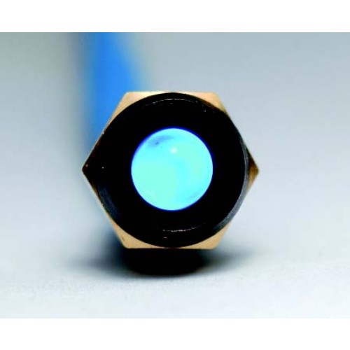 (image for) #17-157 BLUE FLASHING LED -- BLACK BEZEL -- 12V - Click Image to Close
