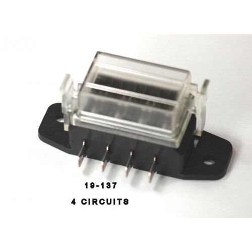 (image for) #19-137 ATC FUSE BLOCK WITH WATER RESISTANT COVER/ 4 CIRCUITS