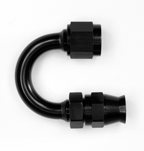 (image for) -6 180 DEG PTFE BLACK FITTING