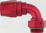(image for) -10 90º Double Swivel Hose End to -10 ORB - Aluminum