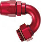 (image for) -10 150º Double Swivel Hose End to -10 ORB - Aluminum