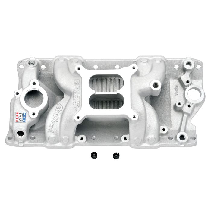 (image for) Edelbrock Performer RPM AIR-GAP Intake Manifold For Chevrolet 262-400 Small-Block V8 - Click Image to Close