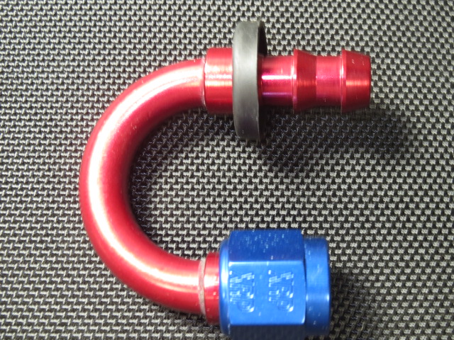 (image for) 180° push on hose end