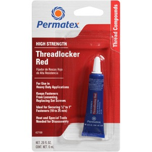 (image for) #P27100 Permatex - Threadlocker RED 6ML - Click Image to Close