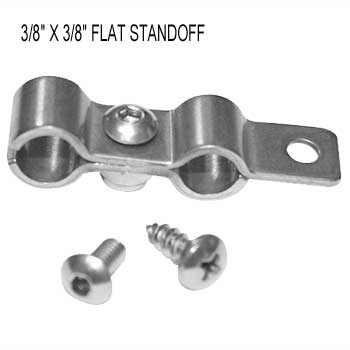 (image for) 3/8 X 3/8 FLAT STANDOFF 4PC