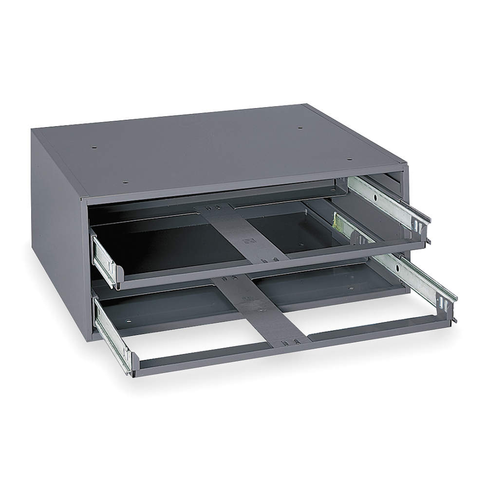 (image for)  2 DRAWER COMPARTMENT SLIDE RACK W 15 1/4 x H 6 1/4 x D 11 3/4 - Click Image to Close
