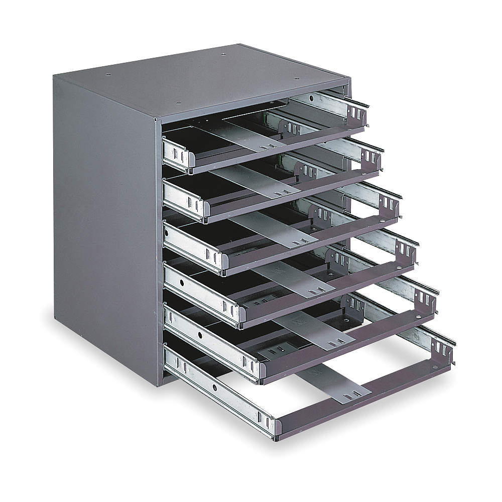 (image for) 6 DRAWER COMPARTMENT SLIDE RACK W 15 1/2 x H 16 .3/8 x D 11 3/4
