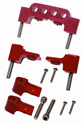 (image for) #T42721 BRACKET , HORIZONTAL RED 4PC