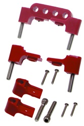 (image for) #T42722 B/B BRACKET , HORIZONTAL RED 6PC - Click Image to Close