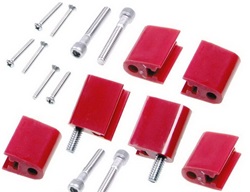 (image for) #T42726 B/B BRACKET , VERTICAL RED 6PC - Click Image to Close