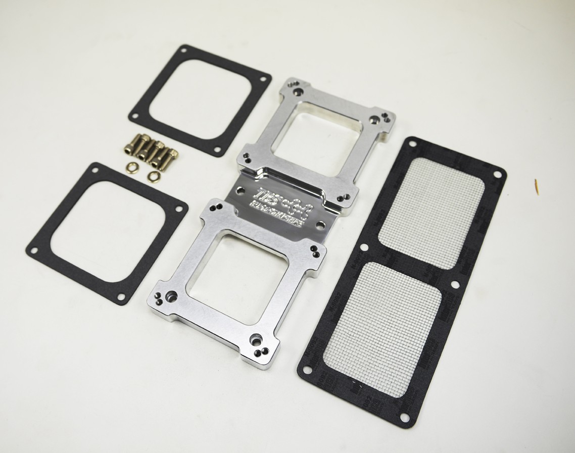 (image for) 4150 Billet Dual Carburetor Adapter (8 5/8" Center to Center)