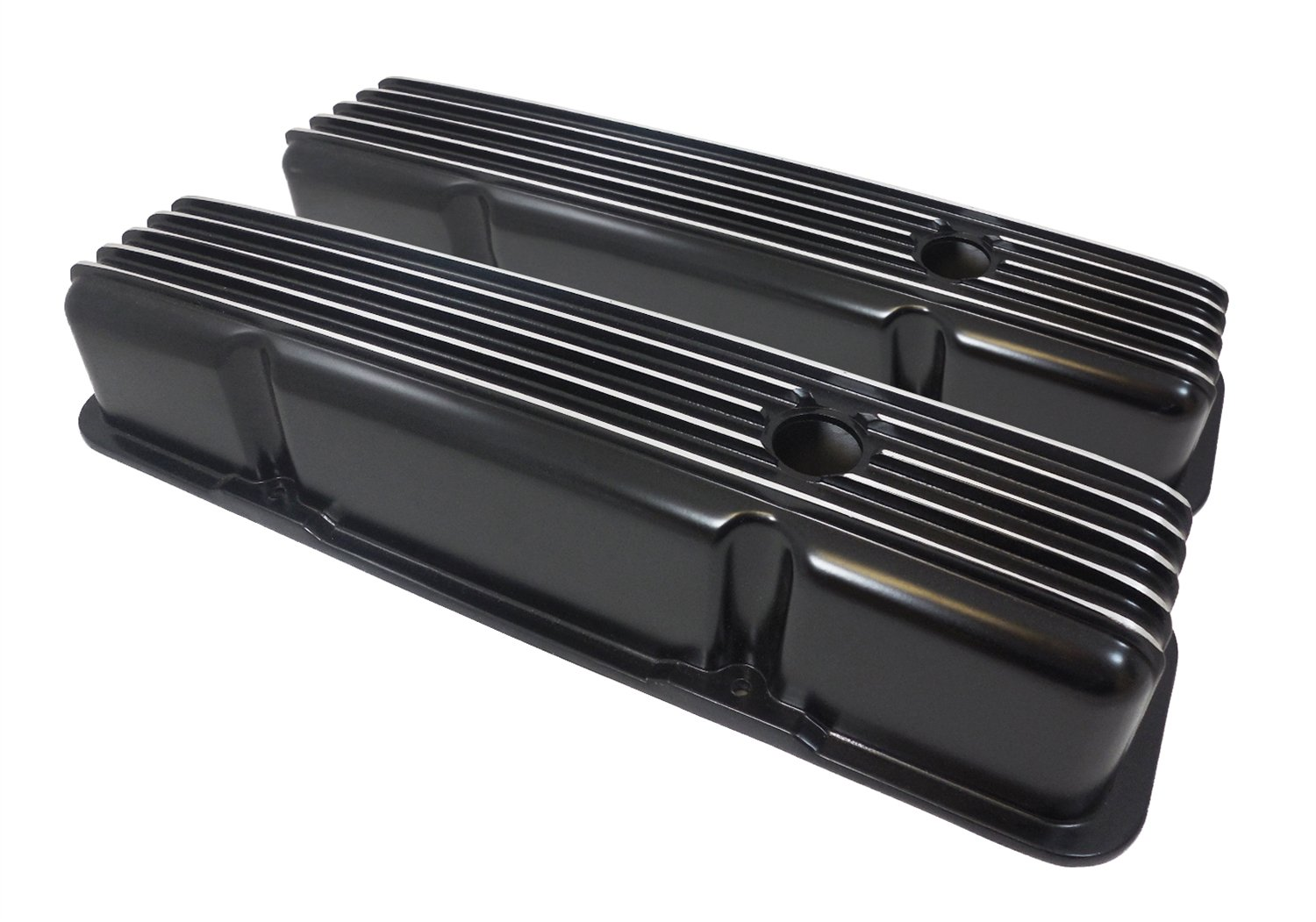 (image for) #R6181BK BLACK POWDER COATING ALUMINUM SB CHEVY 1957-86