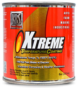 (image for) 8OZ JET BLACKXtreme Temperature Coating - Click Image to Close