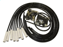 (image for) 8mm Spiro-Pro Ignition Wire Set Spiro-Wound Ceramic Boot Universal Fit 8 cyl. 180 deg. Black