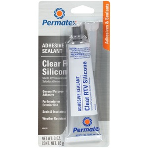 (image for) #P80050 #66 CLEAR SILICONE ADHESIVE SEALANT 3 OZ - Click Image to Close