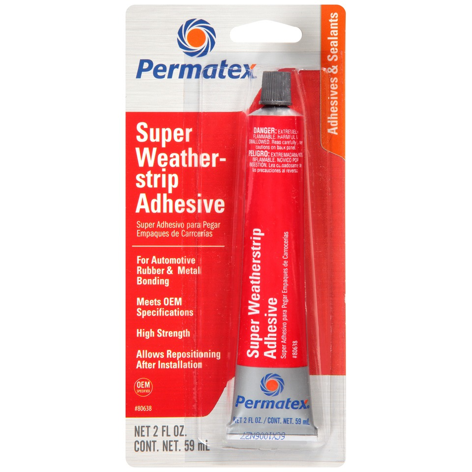 (image for) #P80638 Permatex - Super Weatherstrip Adhesive 2FL OZ - Click Image to Close