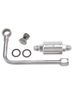 (image for) #EDL8131 3/8" HARD FUEL LINE WITH -6 B-NUT & POLISHED FILTER