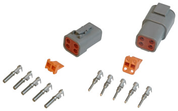 (image for) #8187 Connector, Deutsch, 4-Pin, 12-14 Gauge