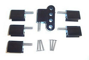 (image for) #T42706 B/B BRACKET , VERTICAL BLACK 6PC - Click Image to Close