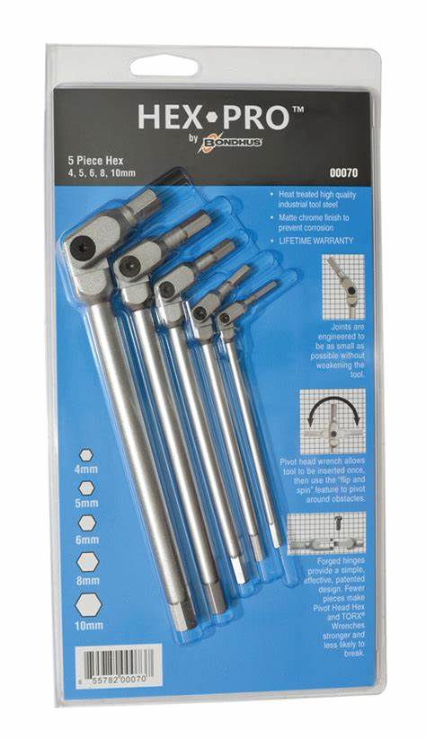 (image for) BONDHUS 00069 HEX DRIVER SETS TOOL TYPE: HEX SIZE RANGE M4-10