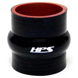(image for) 5" X 3" High Temp Reinforced Silicone Hump Coupler Hose Black