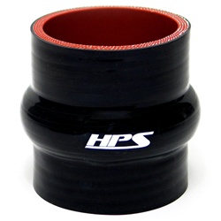 (image for) 2-3/8 X 3" High Temp Reinforced Silicone Hump Coupler Hose Black - Click Image to Close