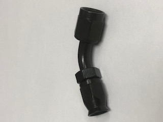 (image for) 45 DEG -3 STEEL BLACK HOSE END