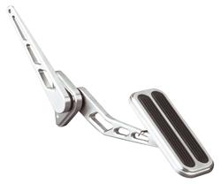 (image for) Throttle Pedal, Billet Aluminum, Brushed, Firewall Mount, Rubber