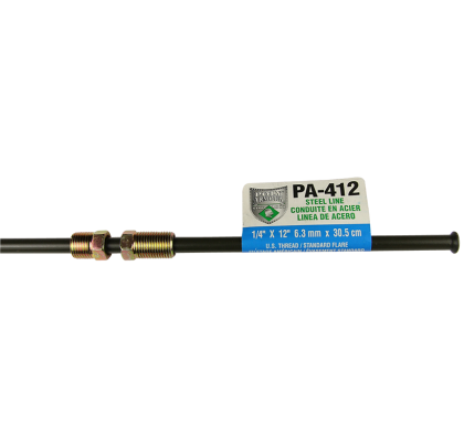 (image for) Domestic Poly-Armour PVF Steel Brake Line 1/4 x 12