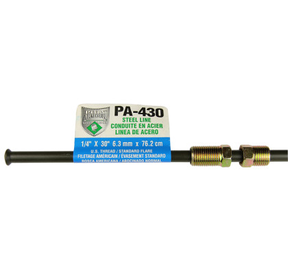(image for) Domestic Poly-Armour PVF Steel Brake Line 1/4 x 30 - Click Image to Close