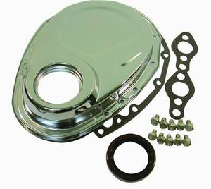(image for) #R4934 CHROME CHEVY 283-350 TIMING CHAIN COVER - Click Image to Close