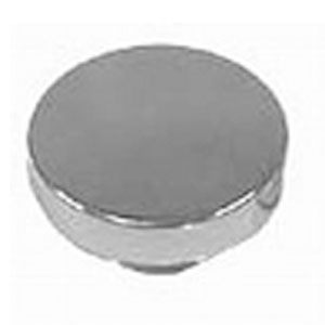 (image for) #R6050 Polished Aluminum Push-In Oil Cap - Plain with 1" Neck - Click Image to Close