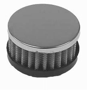 (image for) #R7192 Chrome Push-In Filter Breather - Short Style