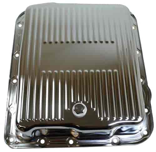 (image for) S7599 GM/CHEVY 700R4 CHROME STEEL TRANSMISSION PAN