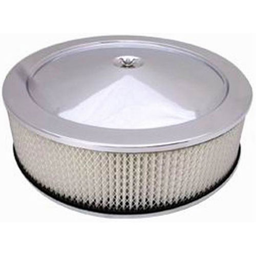 (image for) #R8002 Chrome 14 x 4 Muscle Car Paper Element Recessed base - Click Image to Close