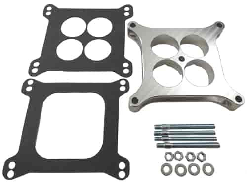 (image for) S9140 1" CNC MACHINED CARBURETOR SPACER KIT WITH 4-HOLE DESIGN -FIT 4150 CARBURETOR - Click Image to Close
